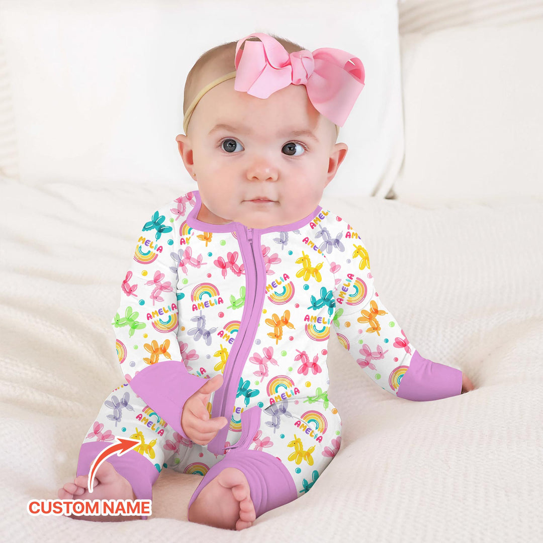 Sweet Balloon Dreams Custom Name Convertible Zippy