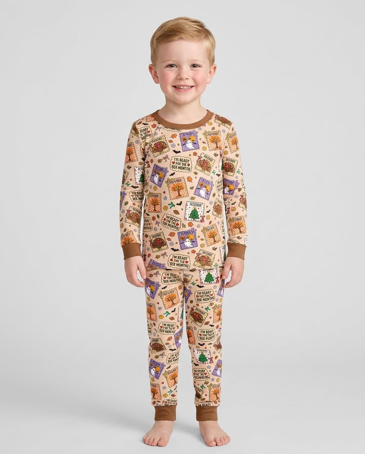 I’m Ready For The Ber Months Bamboo Two Piece Long Sleeve Pajama Set
