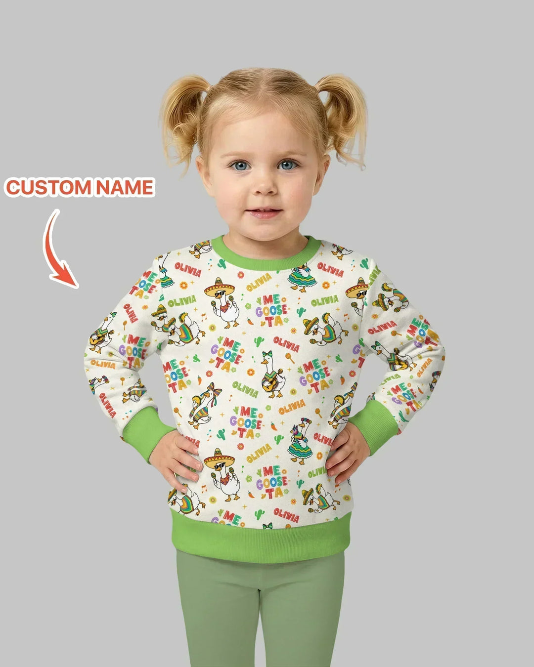 Custom name Me Goose-ta Bamboo Crewneck Sweatshirt