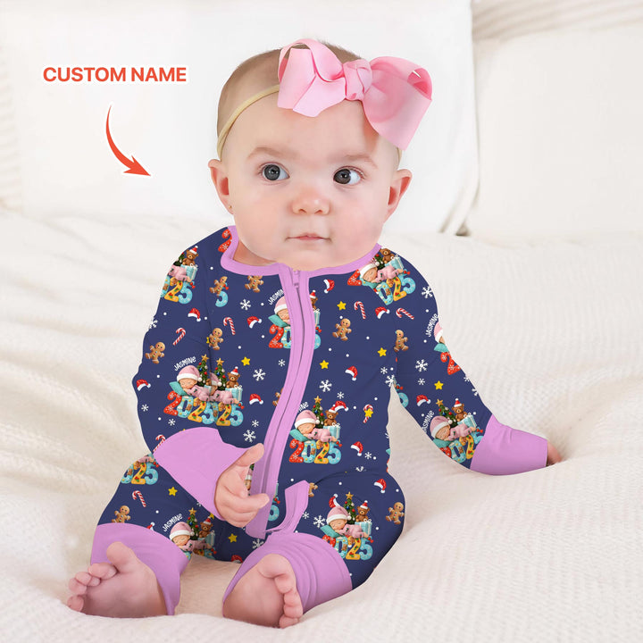 Gerippte Babykleidung mit individuellem Foto - Weich &amp; Skizzenhaft