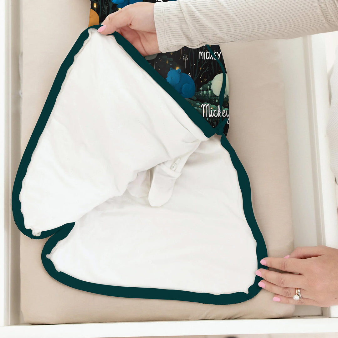 Woodland Whimsy Custom Name Sleep Bag
