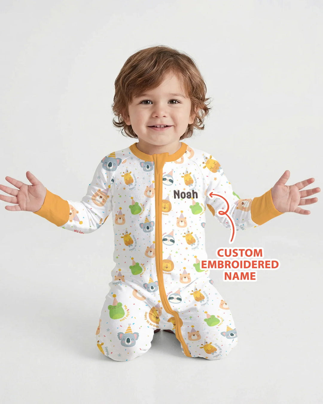 Gerippte Babykleidung mit individuellem Foto - Weich &amp; Skizzenhaft