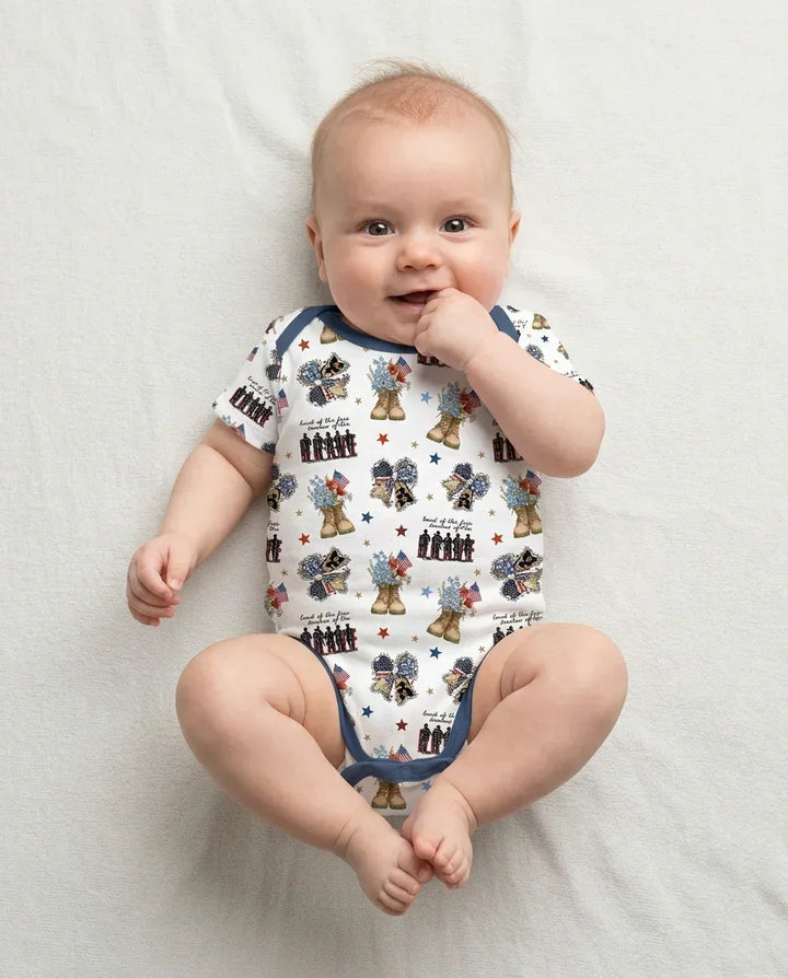 Honor the Brave Family Matching Bamboo Bodysuit