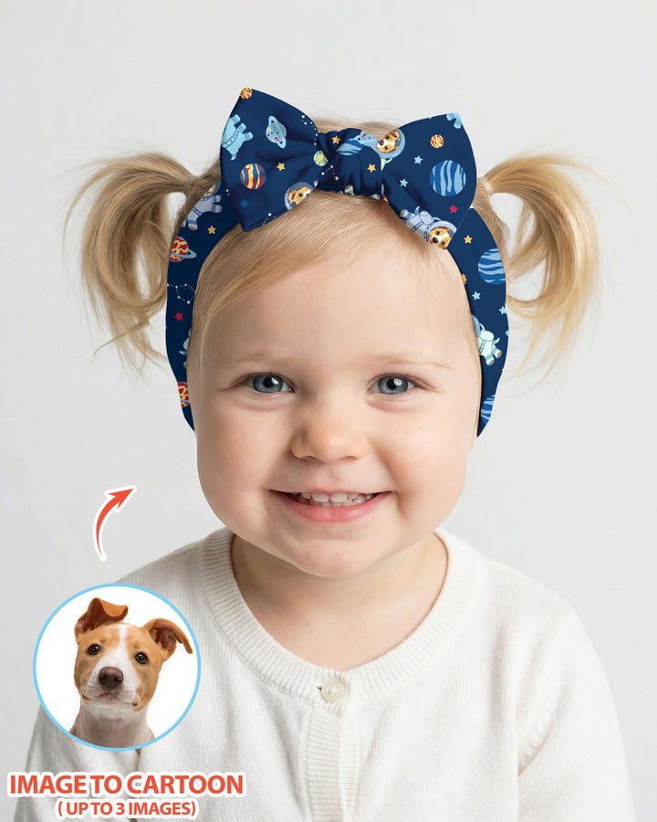 Astronaut Custom Pet Image Family Matching Headband