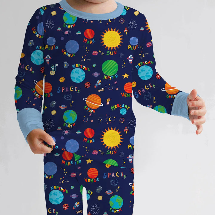 Solar Space Adventure Two Piece Long Sleeve Pajama Set