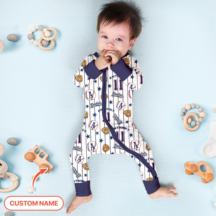 Custom Name Baseball Time Convertible Zippy