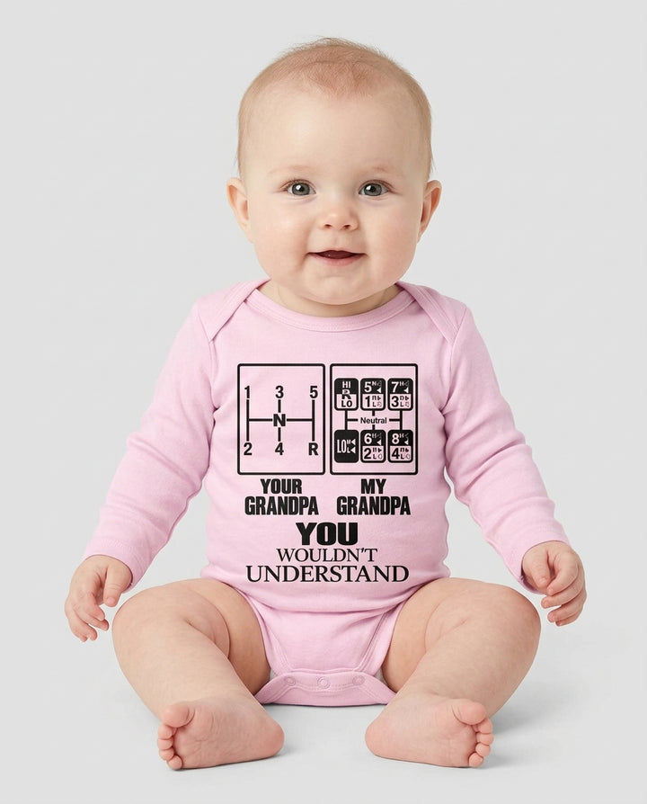 Grandpa Knows The Gears Bamboo Bodysuit