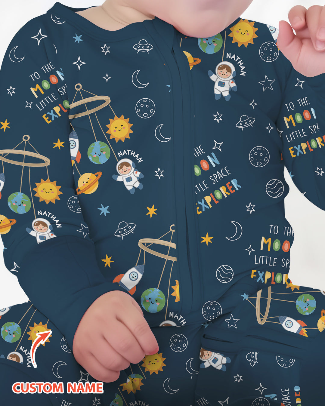 Gerippte Babykleidung mit individuellem Foto - Weich &amp; Skizzenhaft