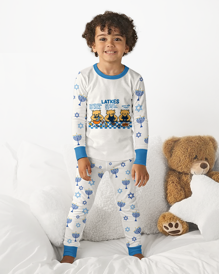 Latkes Recipe Bamboo Two Piece Long Sleeve Pajama Set