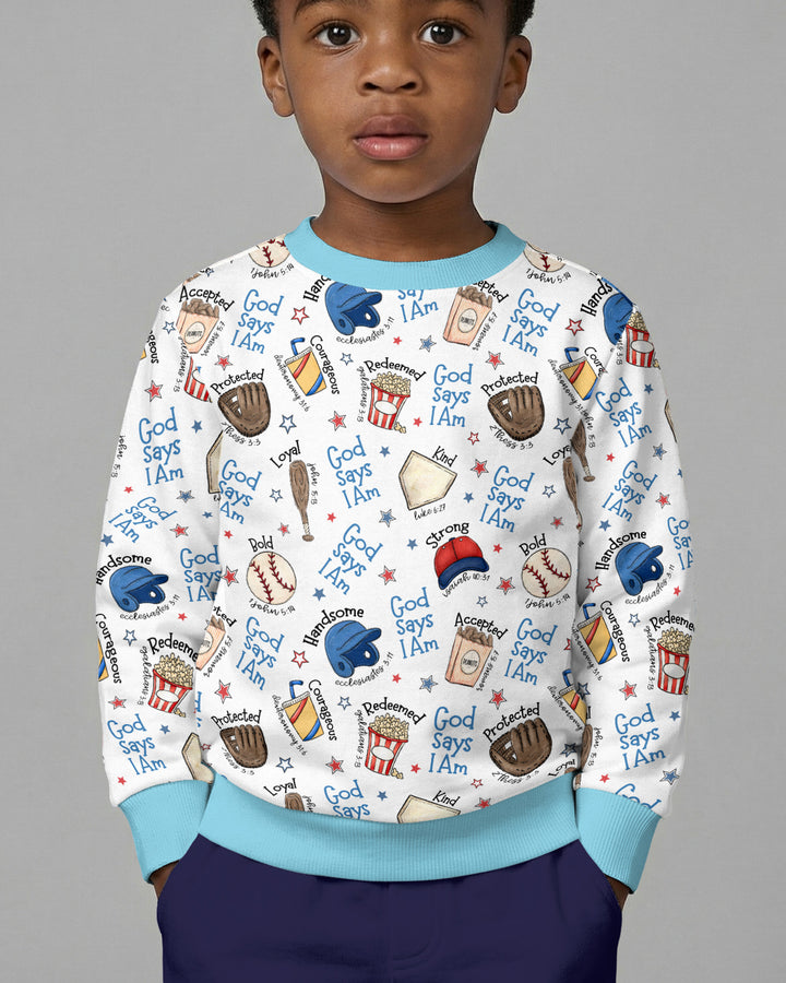 Christian Baseball Crewneck Sweatshirt