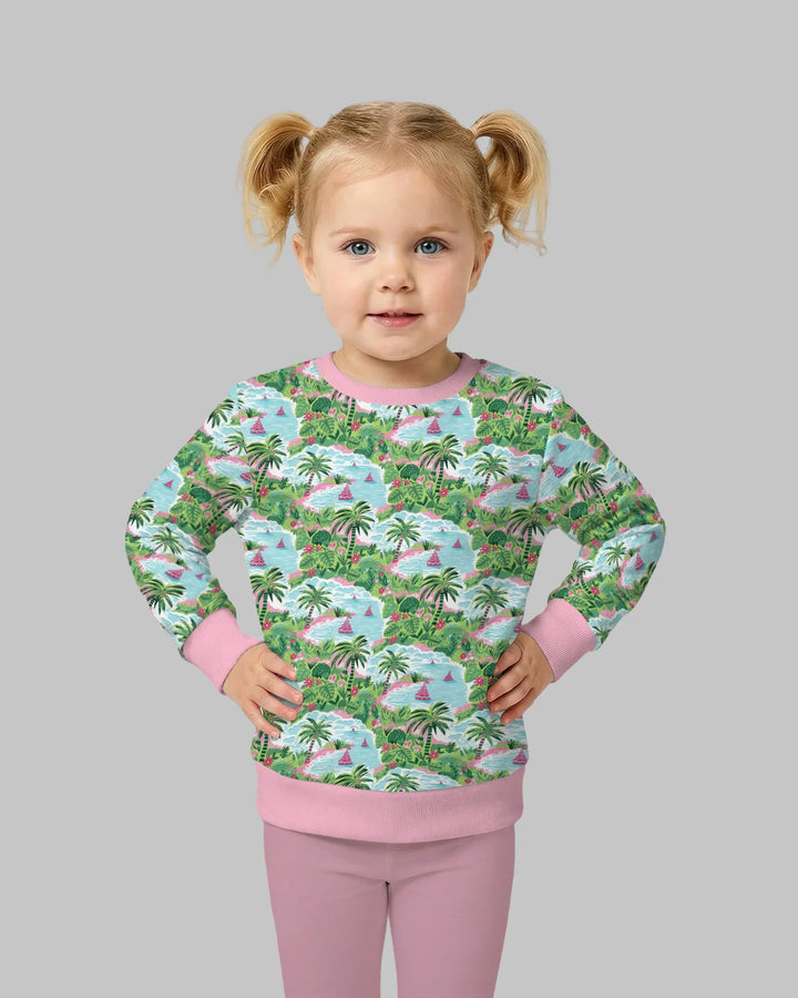 Preppy Coast Beach Club Bamboo Crewneck Sweatshirt