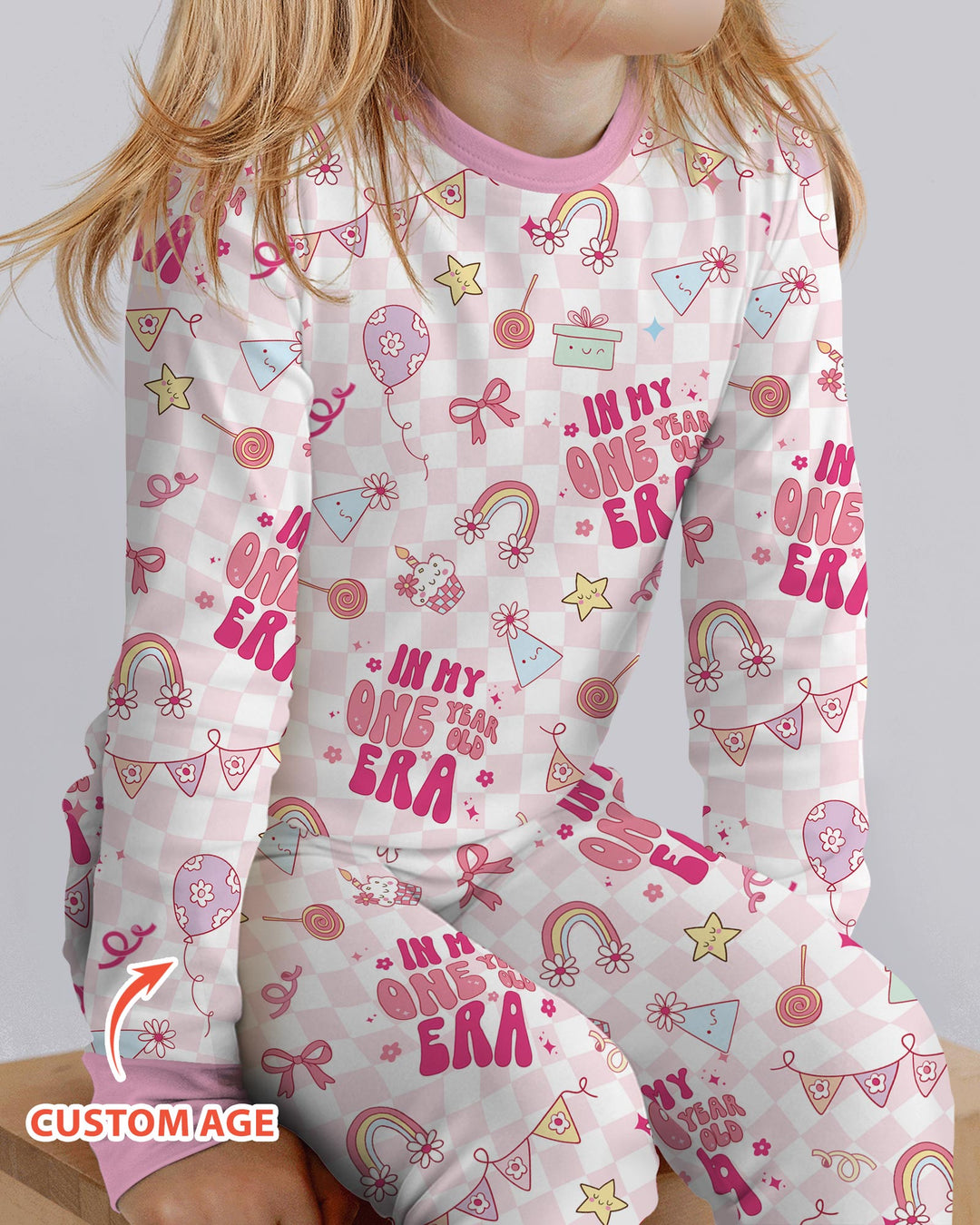 Personalized In My Birthday Era Bamboo Two Piece Long Sleeve Pajama Set