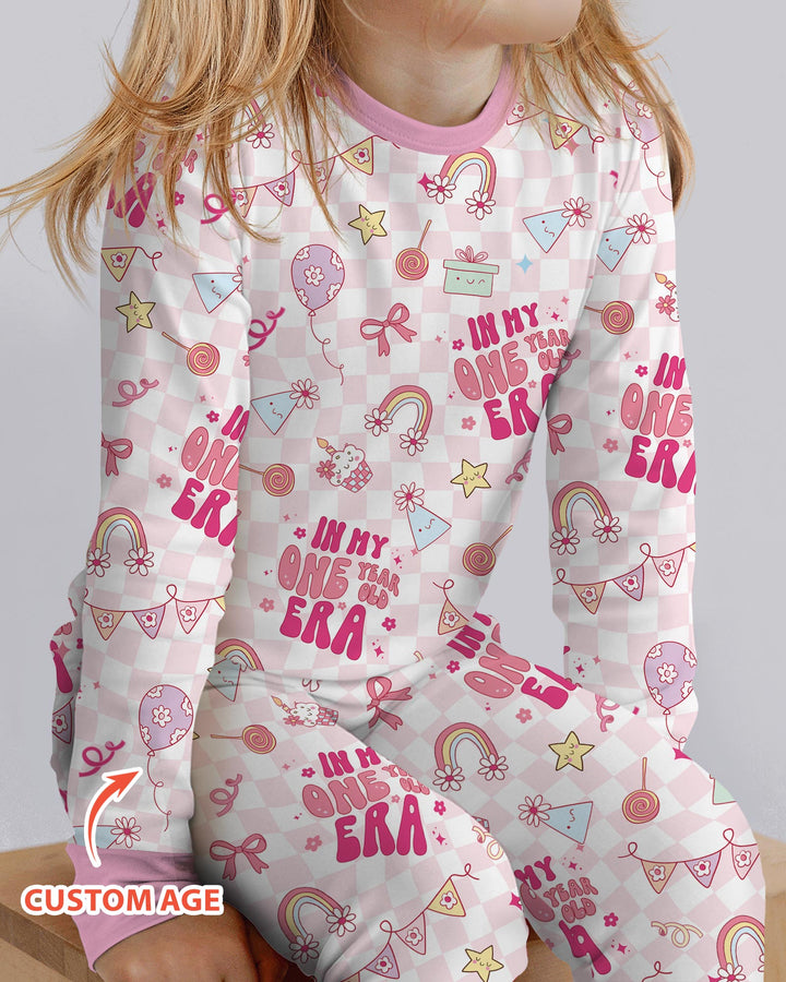 Personalized In My Birthday Era Bamboo Two Piece Long Sleeve Pajama Set