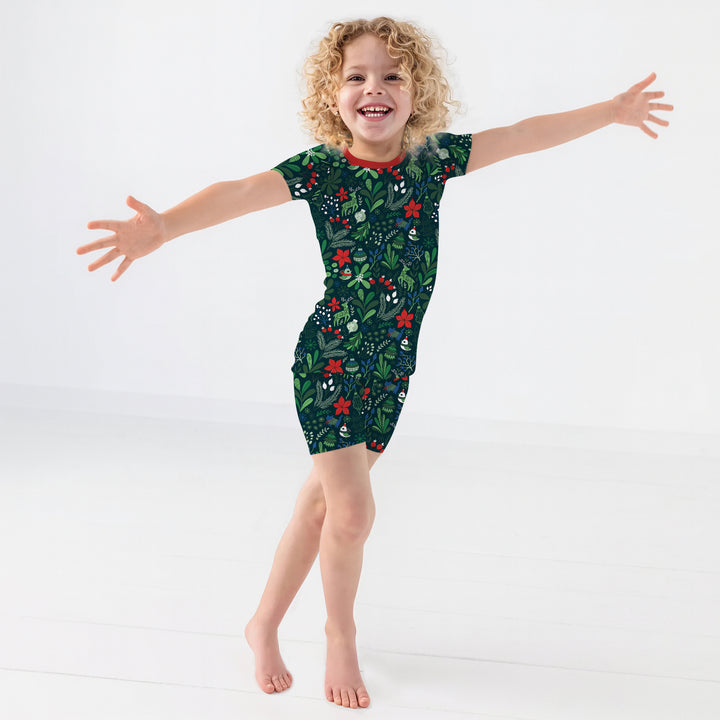 Garden of Joy Two Piece Short Sleeve Shorts Pajama Set