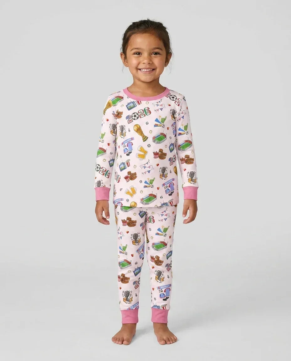 Dreaming of The Cup Bamboo Two Piece Long Sleeve Pajama Set