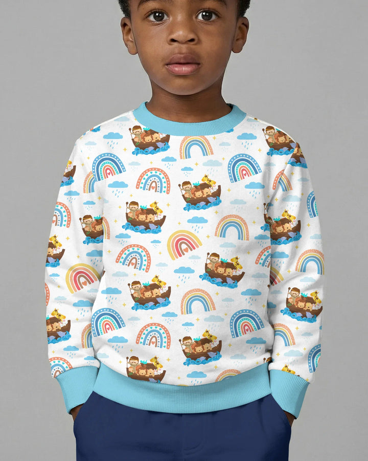 Noah’s Ark & God’s Rainbow Promise Crewneck Sweatshirt