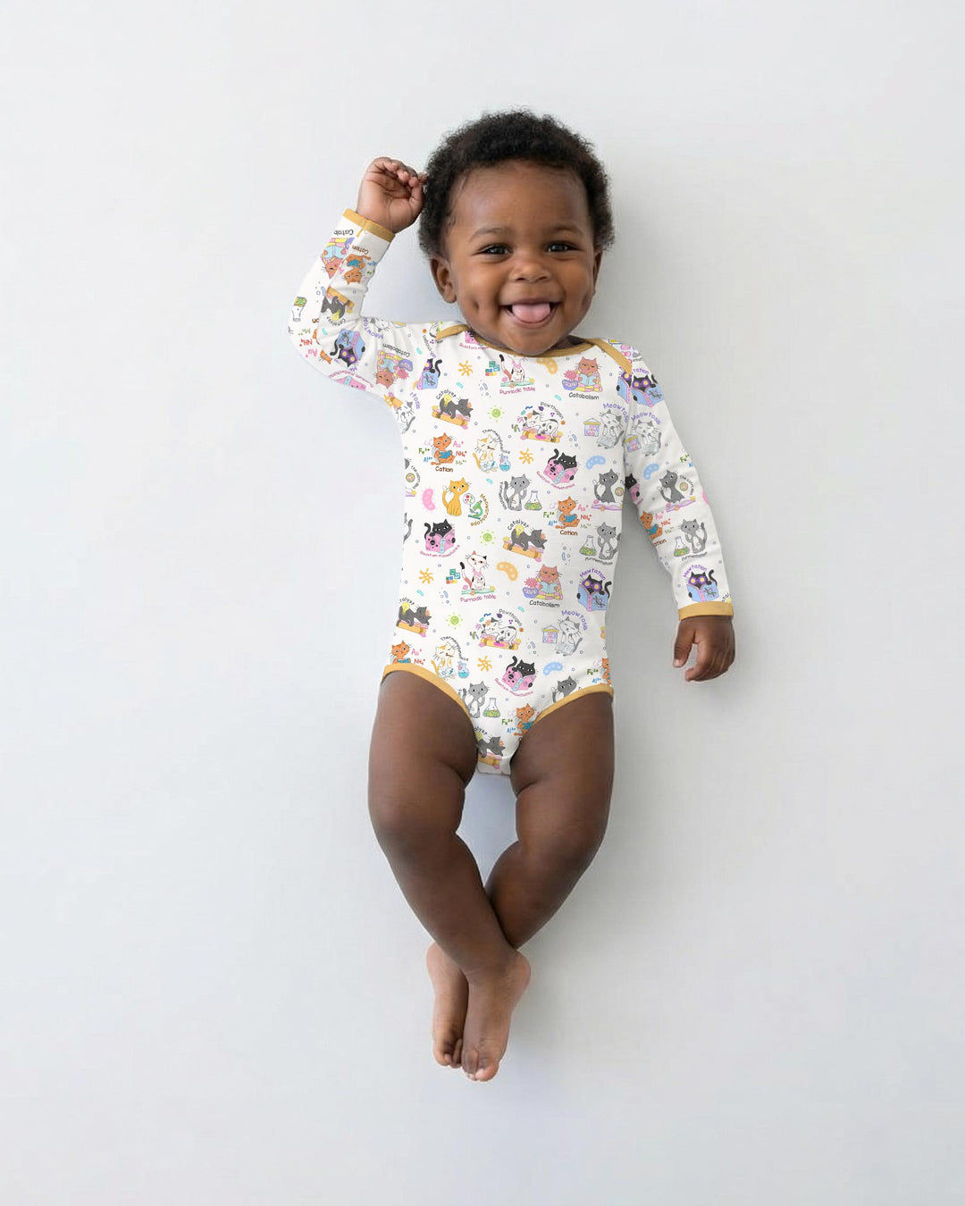 Gerippte Babykleidung mit individuellem Foto - Weich &amp; Skizzenhaft