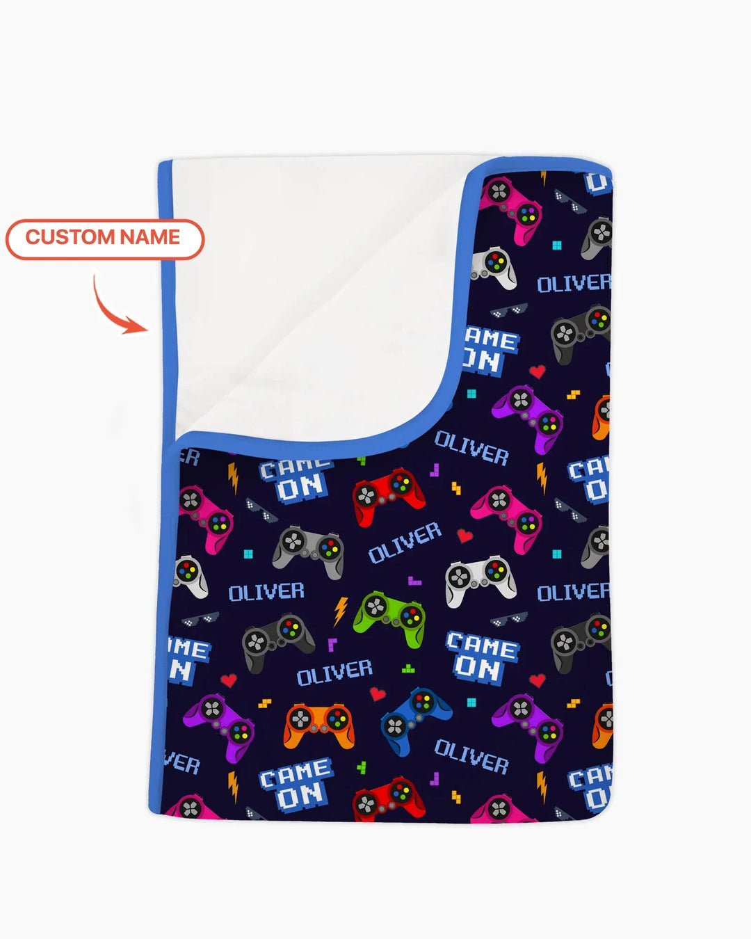 Custom Name Game On Family Matching Bamboo Blanket