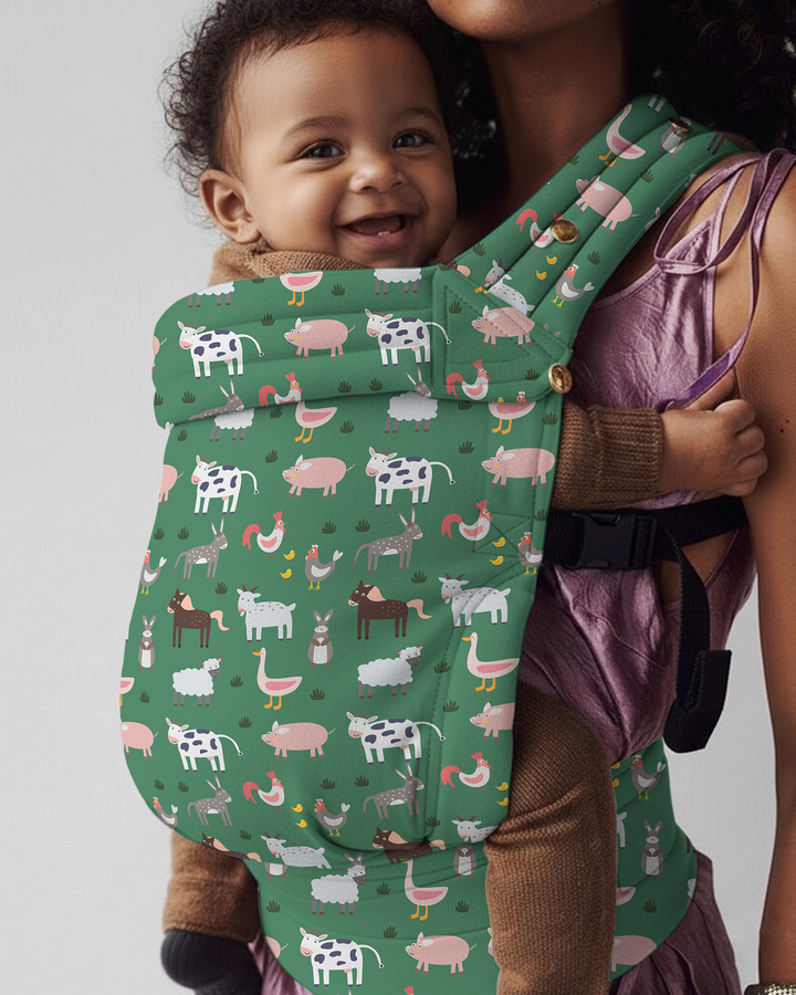 Cute Farm Animals Meadow Baby Carrier