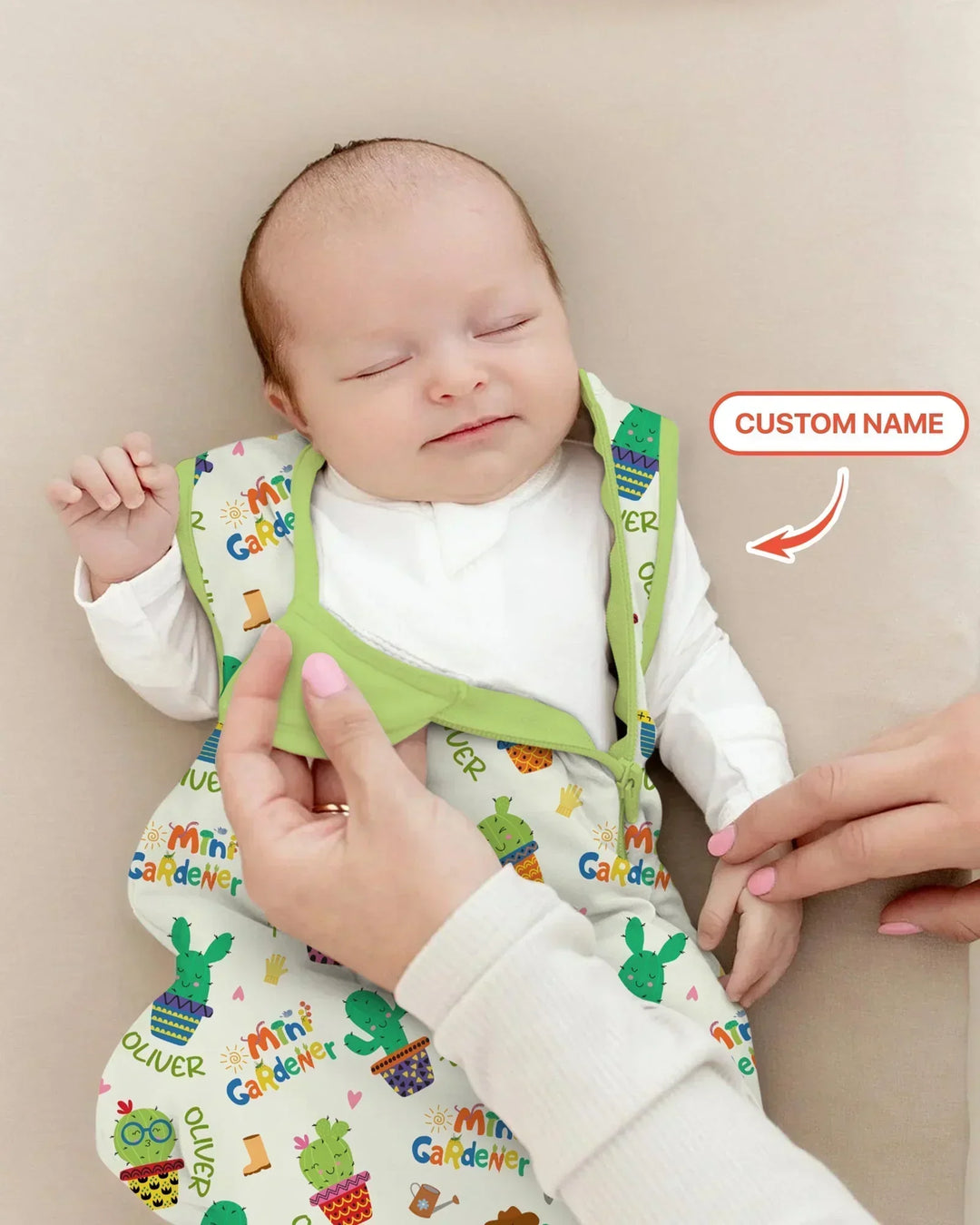 Custom Name Mini Gardener Bamboo Sleep Bag