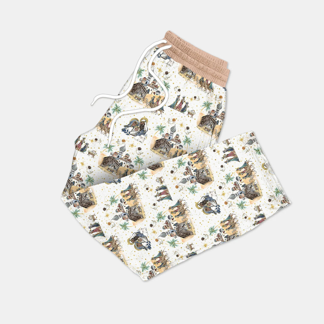 Nativity Christmas Family Matching Family Men's Pajama Set