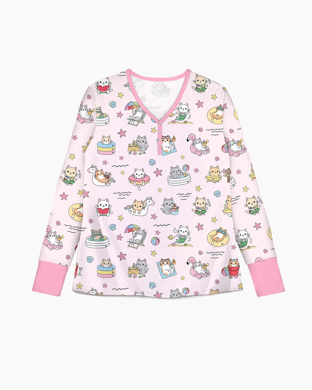 Plantilla de conjunto de pijama de mujer de bambú