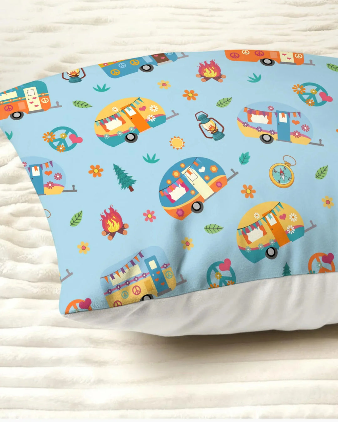 Happy Little Camper Bamboo Pillow Case