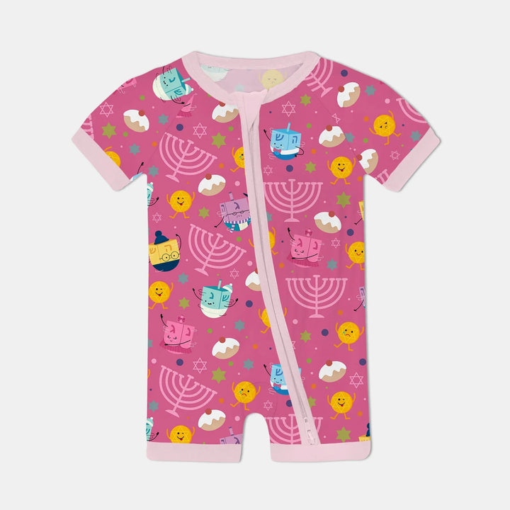 Hanukkah Little Dreidel Family Shorty Zippy