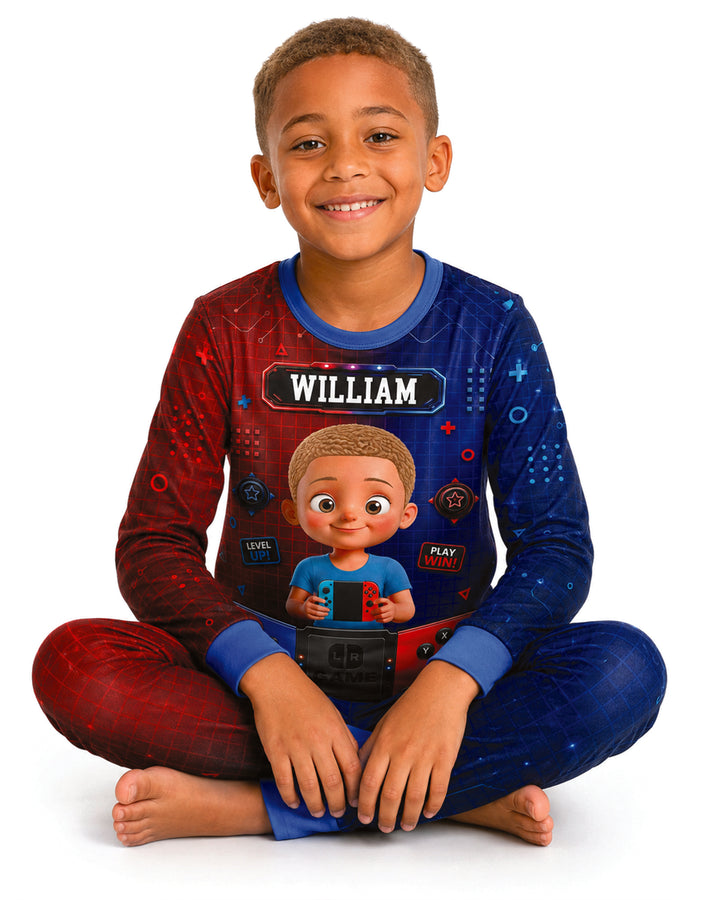 Game Controller Baby Bamboo Two Piece Long Sleeve Pajama Set