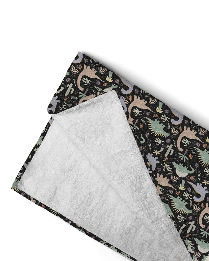 Navy Jurassic Jungle Bamboo Beach Towel