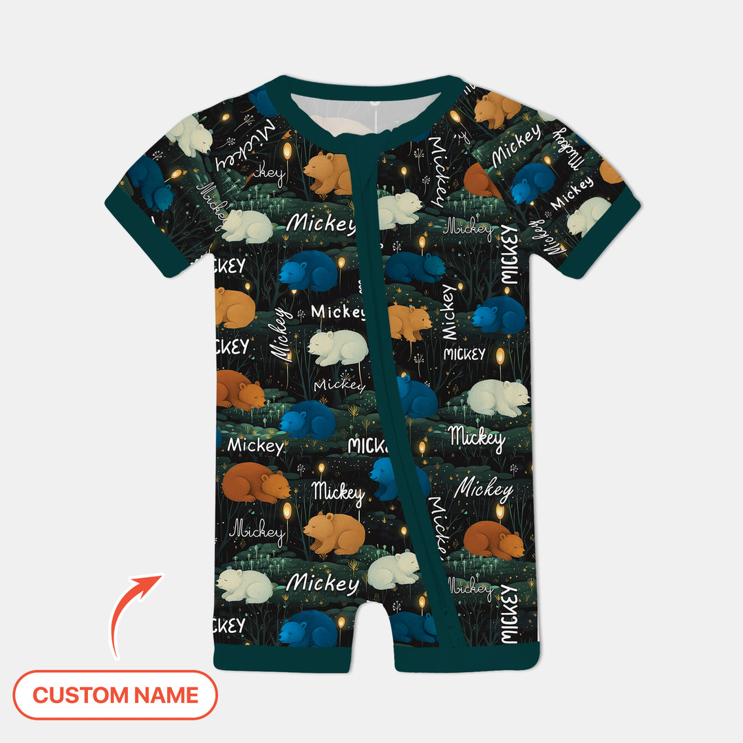 Woodland Whimsy Custom Name Shorty Zippy
