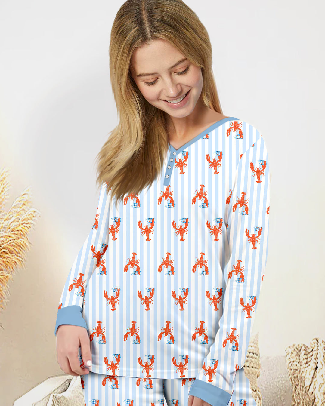 Crawfish Beer Season Women Pajama Set