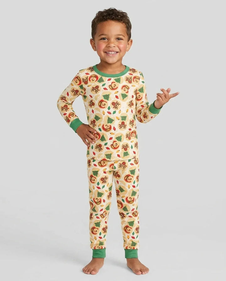 Christmas Sugar Cookie  Bamboo Two Piece Long Sleeve Pajama Set