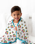 God Says I Am Autism Awareness Bamboo Blanket