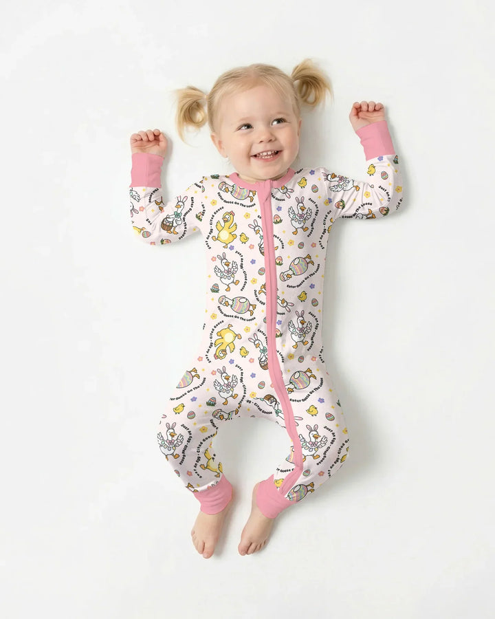 Easter Goose Family Matching Convertible Zippy