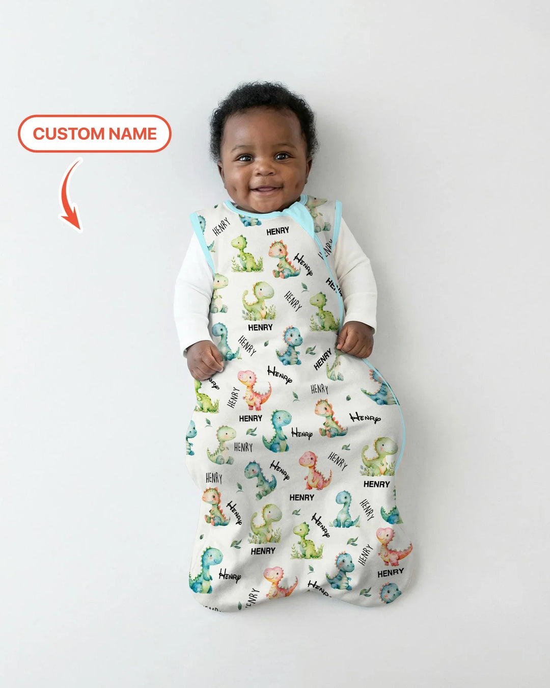 Dinosaur Custom Name Sleep Bag
