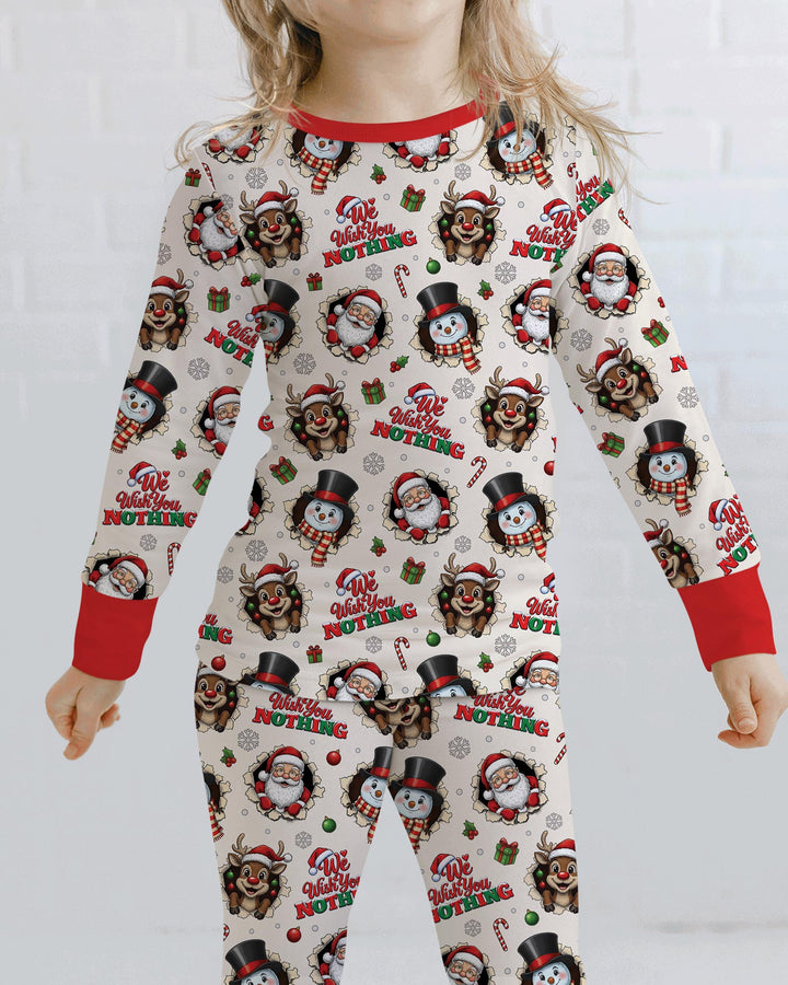 Funny Butt Christmas Squad Bamboo Two Piece Long Sleeve Pajama Set
