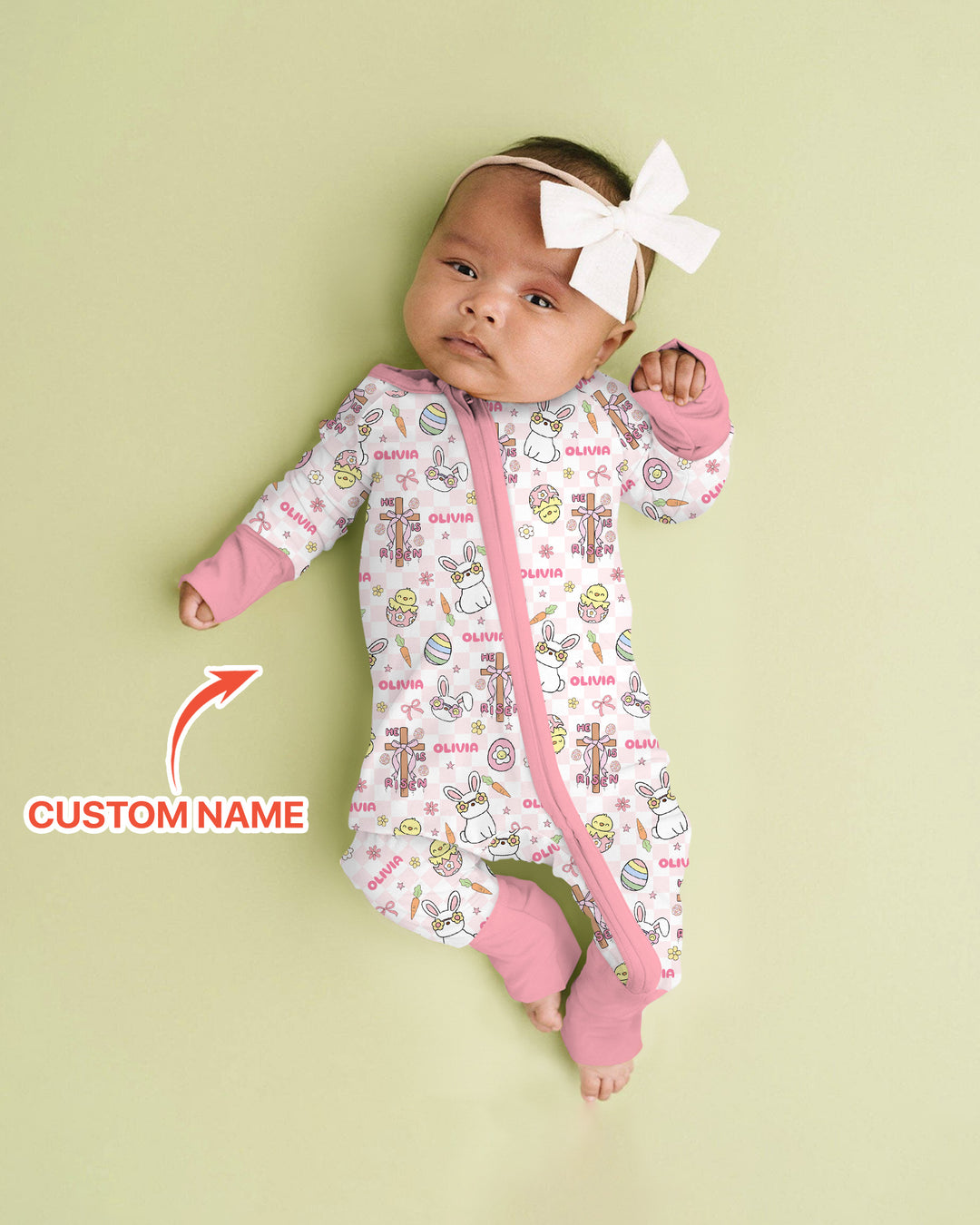 Custom Name Retro Easter Convertible Zippy