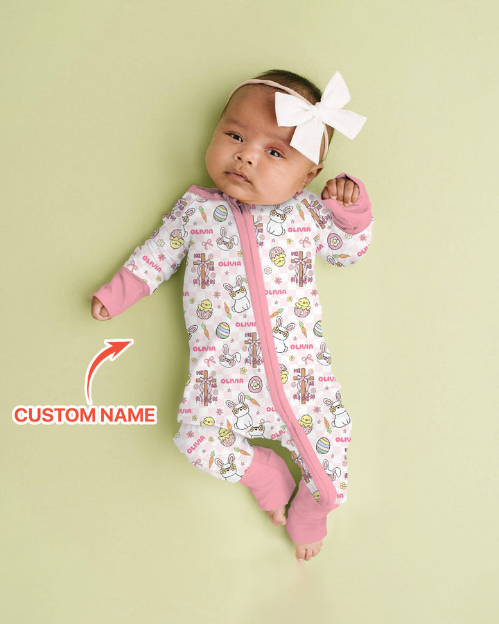 Custom Name Retro Easter Convertible Zippy