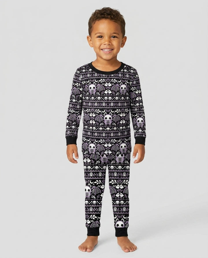 Batty Fair Isle Bamboo Two Piece Long Sleeve Pajama Set