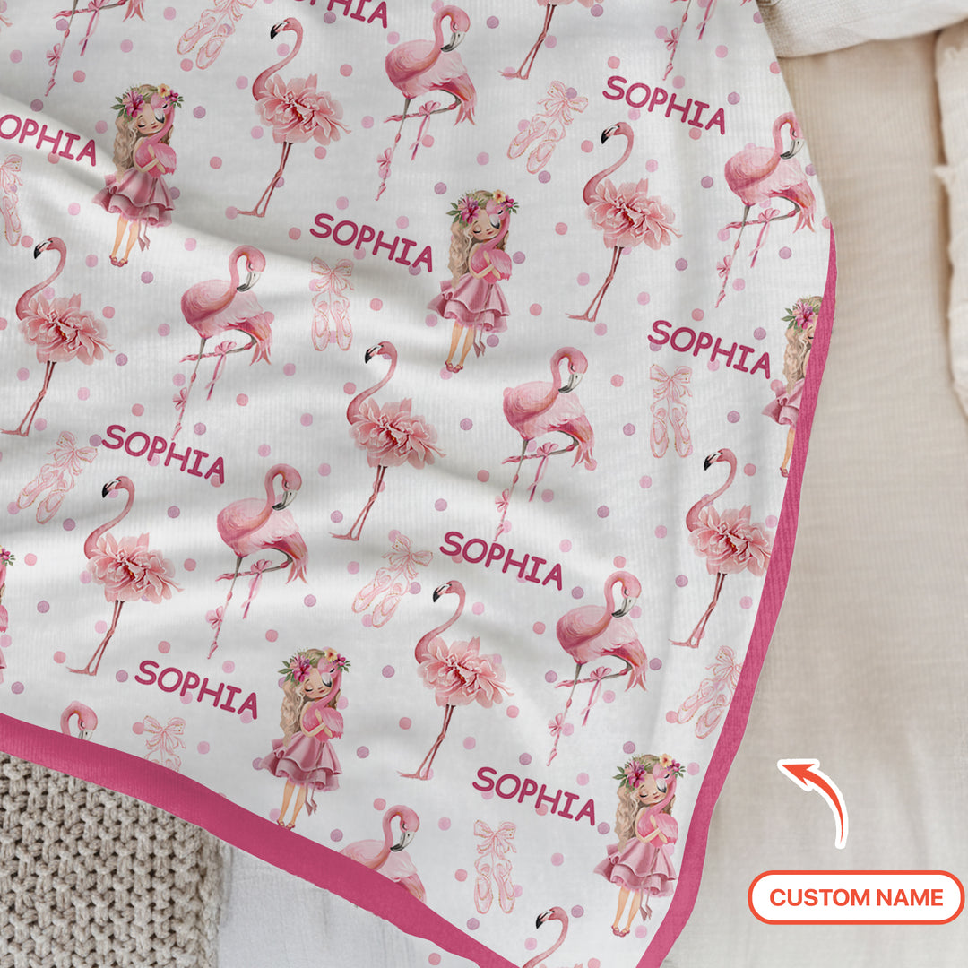 Little Ballerina Dreams Toddler Blanket