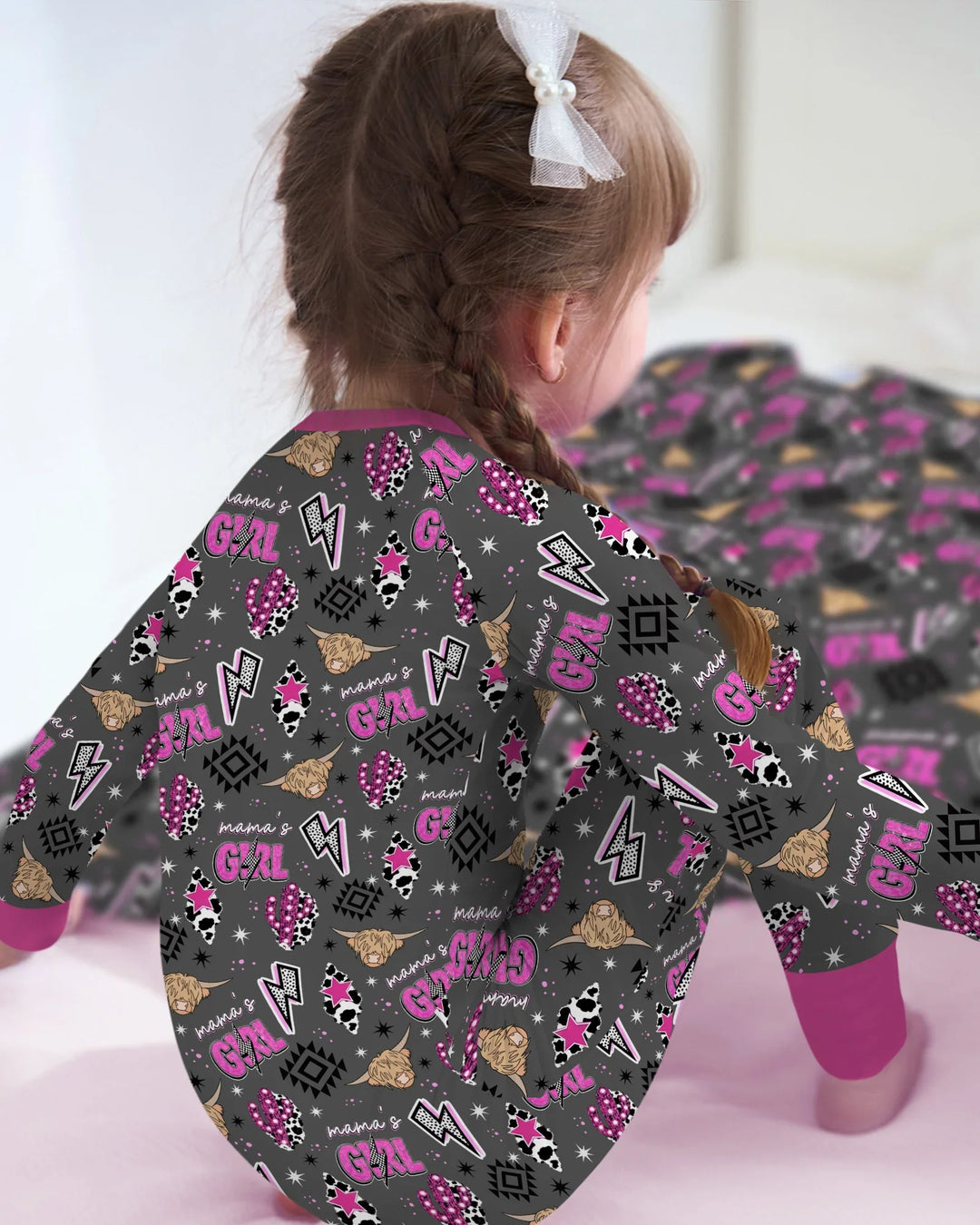 Western Mama & Me Matching  Bamboo Convertible Zippy