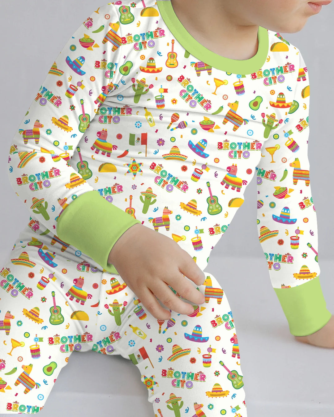 Cinco de Mayo Family Matching Bamboo Two Piece Long Sleeve Pajama Set