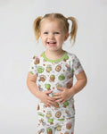 Kawaii Garden Crew Bamboo Two Piece Short Sleeve Pajama Set