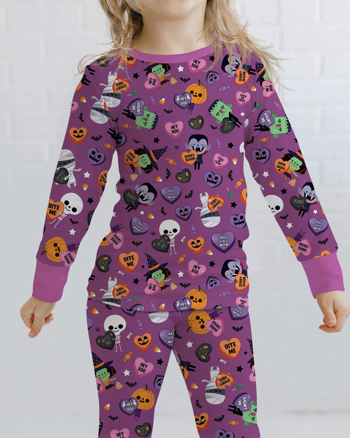 Boo Crew Monster Bamboo Two Piece Long Sleeve Pajama Set
