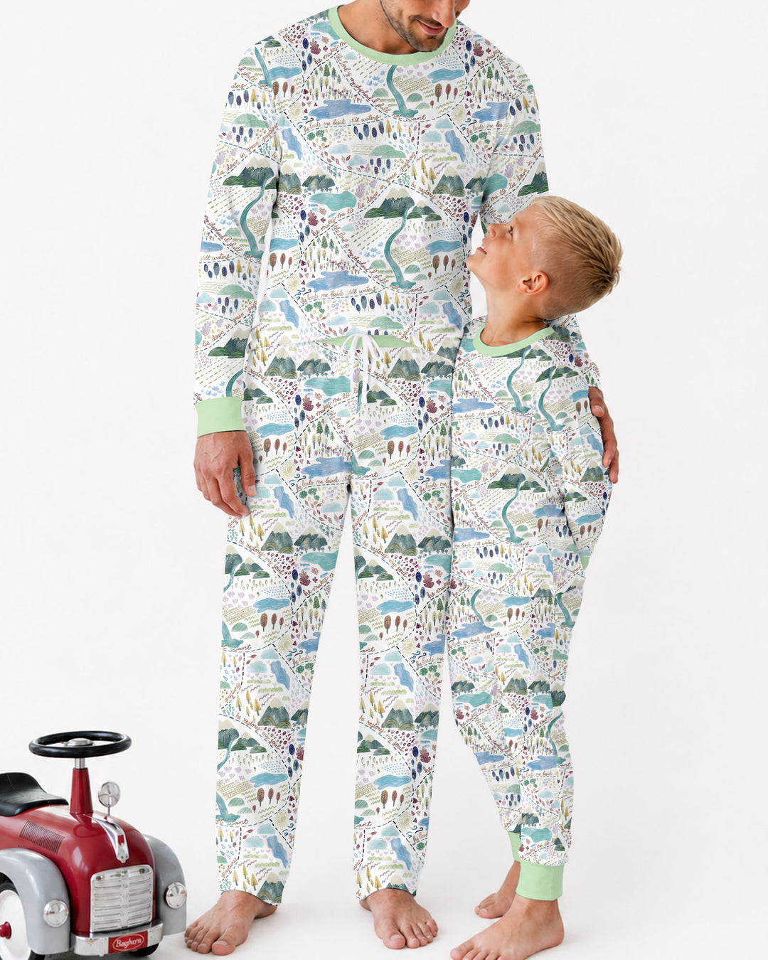 Whimsical Psalms 23 Map Bamboo Convertible Zippy