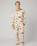 Festive Dog Merry Woofmas Bamboo Men's Pajama Set
