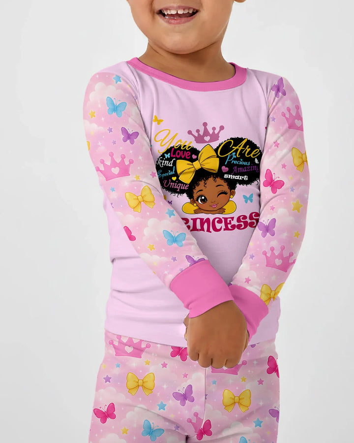 Afro Princess You Are Beautiful Bamboo Two Piece Long Sleeve Pajama Set