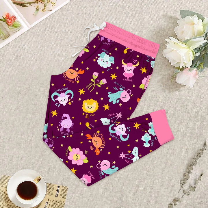 Zodiac Signs Women Pajama Set