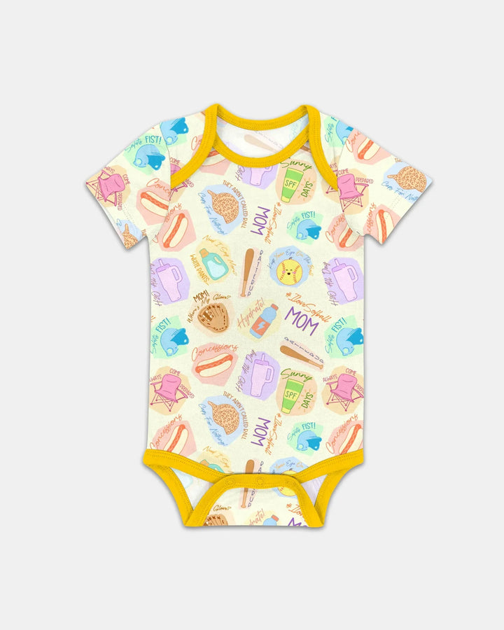 SoftBall Mom Saves The Days Bodysuit